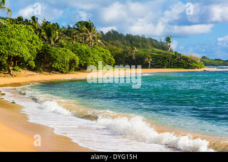 Papa'a Bay, Kauai, Hawaii Stock Photo