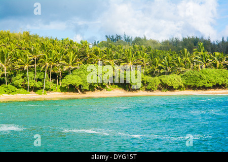 Papa'a Bay, Kauai, Hawaii Stock Photo