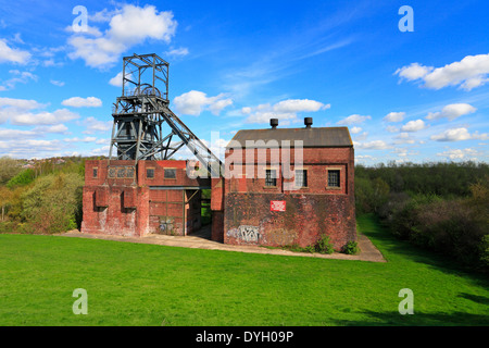 Barnsley Main Colliery pithead and winding house, Barnsley, South Yorkshire, England, UK. Stock Photo