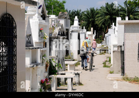 Scene from Aracataca in February 2012. Cemetery - graveyard. Literature nobel prize winner Gabriel Garcia Marquez was born on 06 March 1927 in Aracataca, region Magdalena, Columbia. Stock Photo