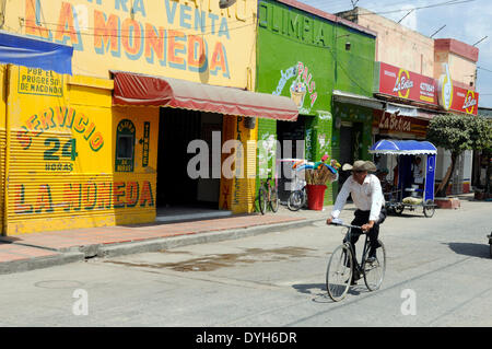 Scene from Aracataca in February 2012. Literature nobel prize winner Gabriel Garcia Marquez was born on 06 March 1927 in Aracataca, region Magdalena, Columbia. Stock Photo