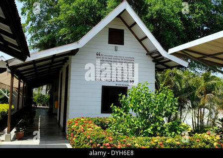 Scene from Aracataca in February 2012. Birthplace. Literature nobel prize winner Gabriel Garcia Marquez was born on 06 March 1927 in Aracataca, region Magdalena, Columbia. Stock Photo