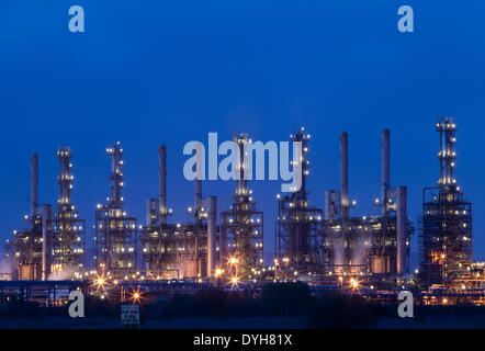 Conoco Phillips oil and gas terminal at Seal Sands, Teesmouth, near Middlesbrough, north east England. UK Stock Photo