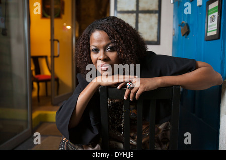 Tania Tome, singer and businesswoman from Mozambique. Stock Photo