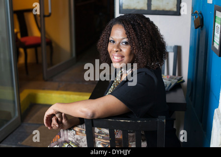 Tania Tome, singer and businesswoman from Mozambique. Stock Photo