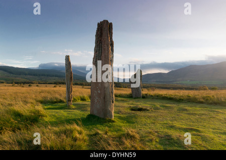 machrie moor standing stones arran Stock Photo