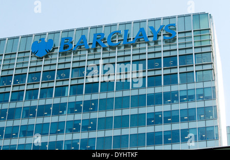 Barclays Head office,Canada Square,Canary Wharf Stock Photo
