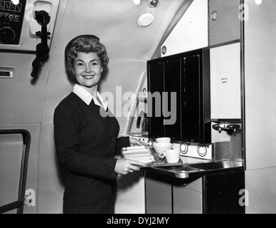 Convair 880 mock-up interior Stock Photo