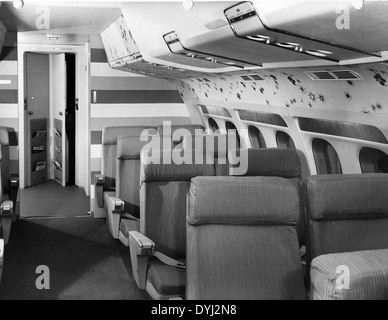 Convair 880 mock-up interior Stock Photo