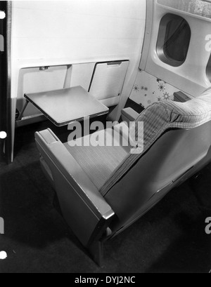 Convair 880 mock-up interior Stock Photo