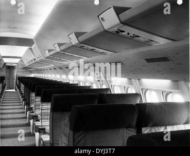 Convair 880 mock-up interior Stock Photo