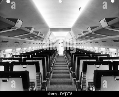 Convair 880 mock-up interior Stock Photo