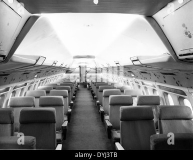 Convair 880 mock-up interior Stock Photo