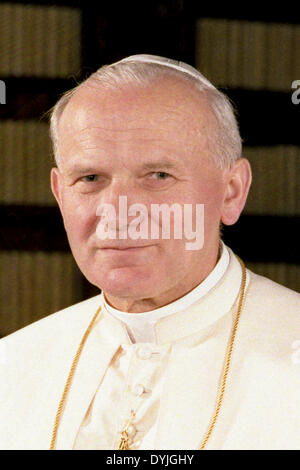 Pope John Paul II Portrait Stock Photo