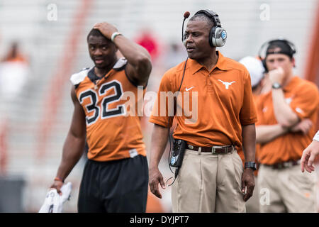 Austin, Texas, USA. 19th Apr, 2014. April 19, 2104: Texas Longhorns Bruce Chambers during the annual Texas Football Orange-White Scrimmage at Darrell K Royal-Texas Memorial Stadium in Austin, TX. © csm/Alamy Live News Stock Photo