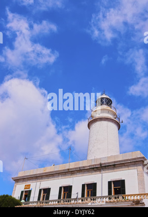Lighthouse on Cap de Formentor on Mallorca, Balearic Islands, Spain Stock Photo