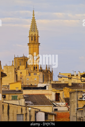 Cityscape of Manacor on Mallorca, Balearic Islands, Spain Stock Photo