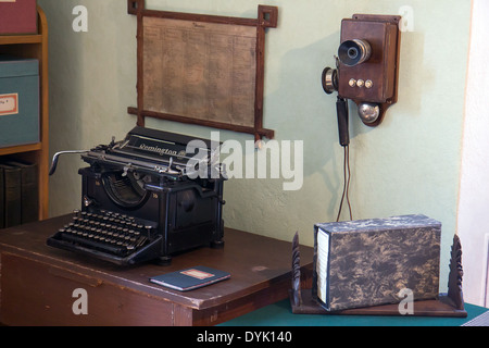 authentic equipment for office of management estate Stock Photo