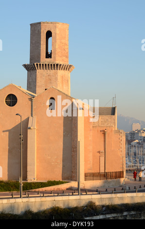 Saint Laurent Church overlooking the Vieux Port Marseille France Stock Photo