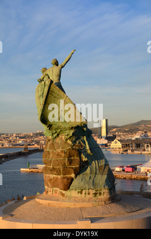 Sailors Monument in Pharo Park & Gardens at Entrance to and Overlooking the Vieux Port & Docks Marseille France Stock Photo