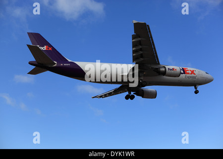 Airbus A300-600 N652FE Federal Express at Ottawa Airport YOW Canada, April 19, 2014 Stock Photo