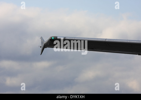 Winglet of the Airbus A300-600 N652FE Federal Express at Ottawa Airport YOW Canada, April 19, 2014 Stock Photo