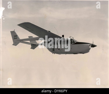 This image features Mort Brown, a test pilot for Cessna, with the 50 ...