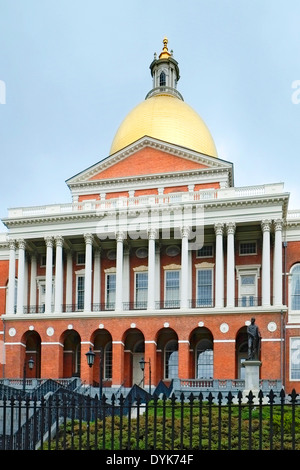 State Capitol Building Statehouse Boston Massachusetts MA Capital Stock ...