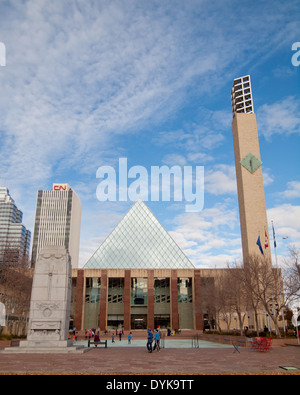 A view of Edmonton City Hall in Edmonton, Alberta, Canada. Stock Photo