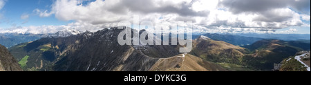 Meran, Italy: South Tyrol walking into the landscape of Alps Sarentine Stock Photo