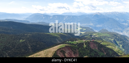 Meran, Italy: South Tyrol walking into the landscape of Alps Sarentine Stock Photo