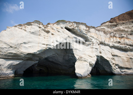 rocks, erosion, coast, kleftiko, milos island, cyclades islands, greece, europe Stock Photo