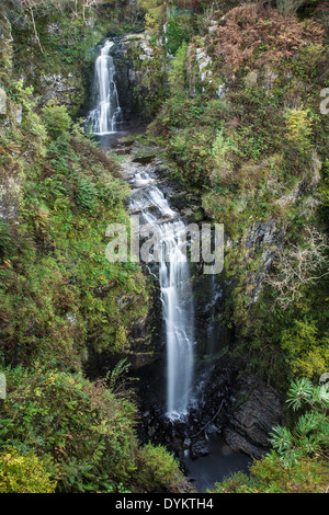 Waterfall at Glenashdale on the Isle of Arran in Scotland. Stock Photo