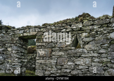 Haunting remains of Arichonan Township, a cleared village in the Highlands of Scotland. Stock Photo