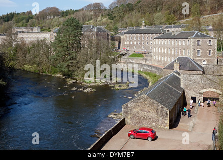 New Lanark World Heritage Site in South Lanarkshire Scotland Stock Photo