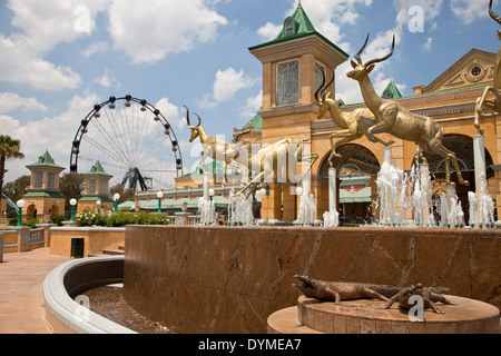 erries Wheel and Gold Reef City Casino and Hotel in Johannesburg, Gauteng, South Africa, Africa Stock Photo