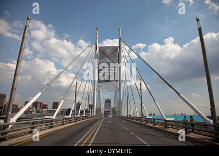 Nelson Mandela Bridge, Johannesburg, Gauteng, South Africa Stock Photo ...