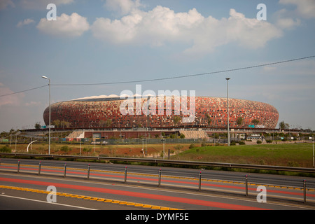 First National Bank Stadium / FNB Stadium or Soccer City in Johannesburg, Gauteng, South Africa, Africa Stock Photo