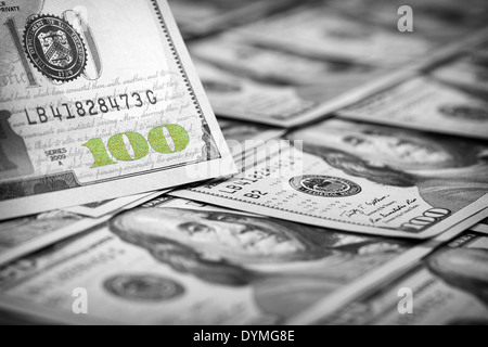 Dollars Photography: Macro of US One Hundred Dollar Stock Photo