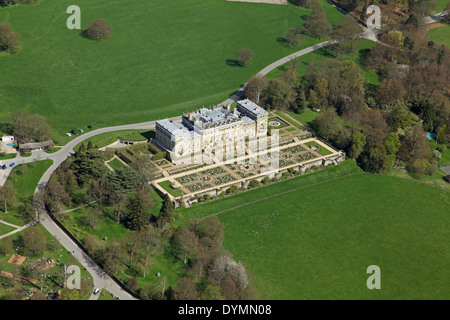 aerial view of Harewood House Stock Photo