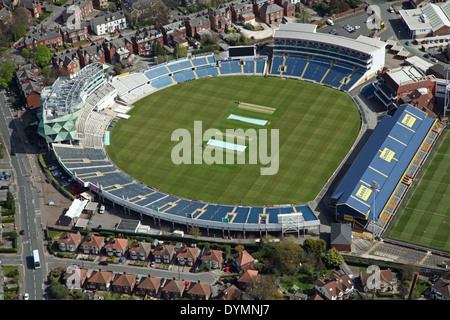 aerial view of Headingley, home of Yorkshire County Cricket, Leeds Stock Photo