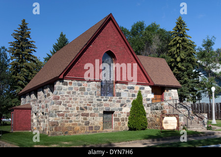 St. Paul's Episcopal Church in Rugby, North Dakota Stock Photo