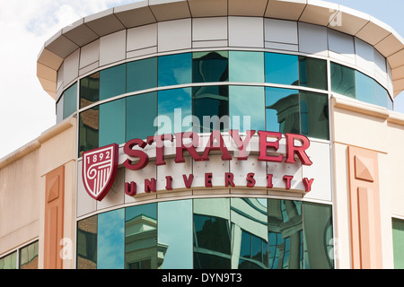 Strayer University sign - Arlington, Virginia USA Stock Photo