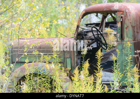 Vintage rusty farm truck Stock Photo