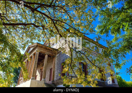 Italy,Veneto, Malcontenta di Mira, view from the garden of Villa Foscari (La Malcontenta), architect Andrea Palladio. Stock Photo