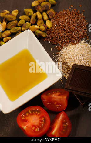 Low Cholesterol Foods Stock Photo