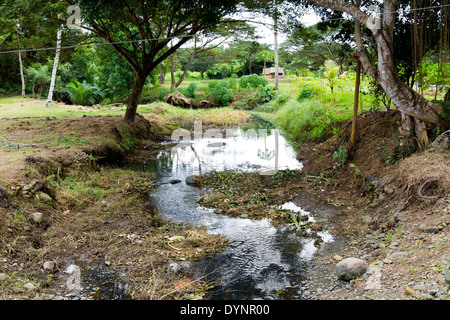 Rural Landscape in Puerto Princesa, Palawan, Philippines Stock Photo