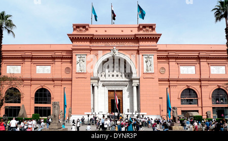 The Egyptian Museum of Cairo.View of main entrance. Stock Photo