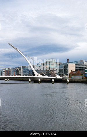 Ireland, Dublin, Nord Wall quay, the S.Beckett bridge Stock Photo