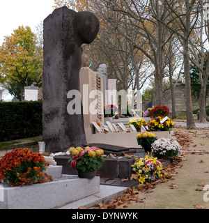 Holocaust memorial in Paris's Père Lachaise Cemetery Stock Photo